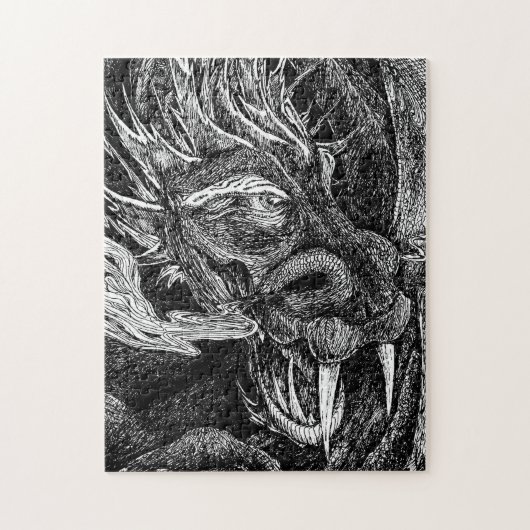 Draak puzzel legpuzzel (Verticaal)