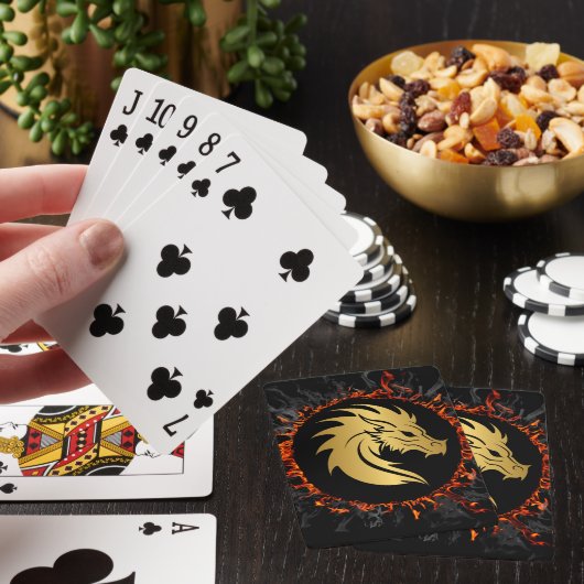 Draak Ring van Vuur Speelkaarten. Pokerkaarten (Insitu)
