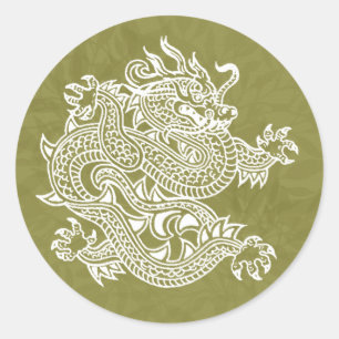 draak ronde sticker