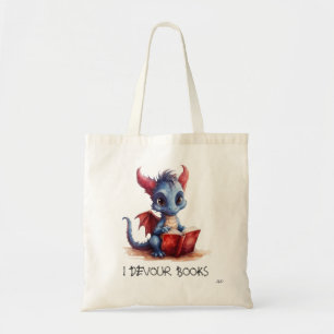 *~* DRAAK ROOD BLAUW - LEZEN devour BOEKEN AP88 Tote Bag