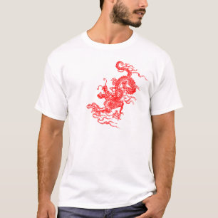 draak rood t-shirt