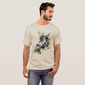 Draak Rook Groen Vuur T-shirt (Voorkant volledig)
