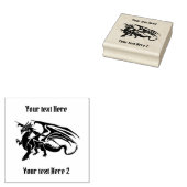  draak rubberstempel (Gestempeld)