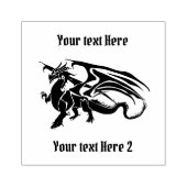  draak rubberstempel (Afrduk)