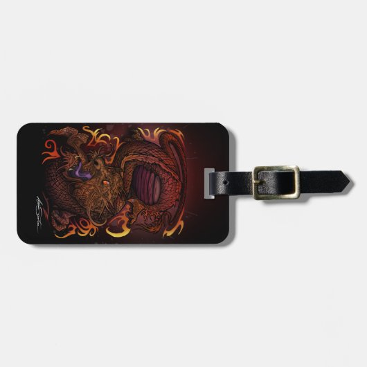 Draak (Signature Design) Bagagelabel (Voorkant horizontaal)