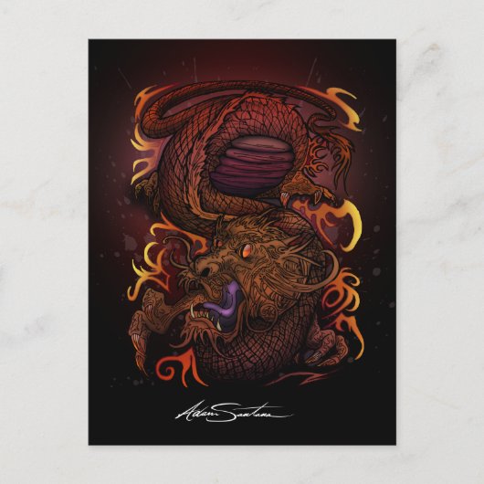 Draak (Signature Design) Briefkaart (Voorkant)