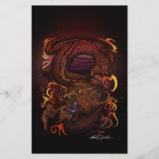 Draak (Signature Design) Briefpapier (Voorkant)