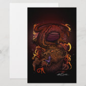 Draak (Signature Design) Briefpapier (Voorkant / Achterkant)