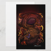 Draak (Signature Design) Briefpapier (Voorkant / Achterkant)