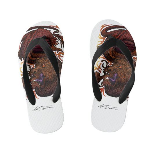 Draak (Signature Design) Kinder Teenslippers (Voetbed)