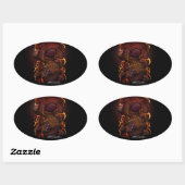 Draak (Signature Design) Ovale Sticker (Vel)