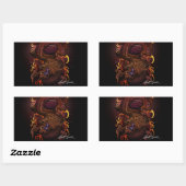 Draak (Signature Design) Rechthoekige Sticker (Vel)