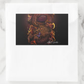 Draak (Signature Design) Rechthoekige Sticker (Tas)
