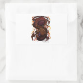 Draak (Signature Design) Rechthoekige Sticker (Tas)