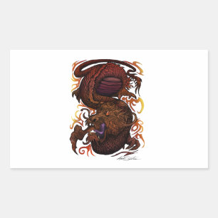 Draak (Signature Design) Rechthoekige Sticker