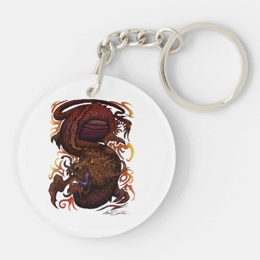 Draak (Signature Design) Sleutelhanger (Achterkant)
