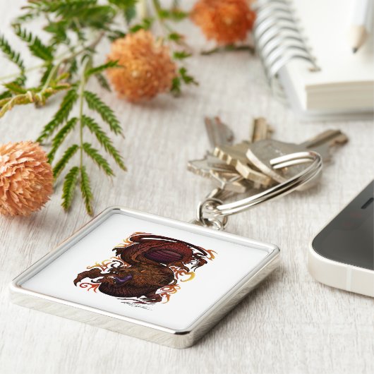 Draak (Signature Design) Sleutelhanger (Zijkant)