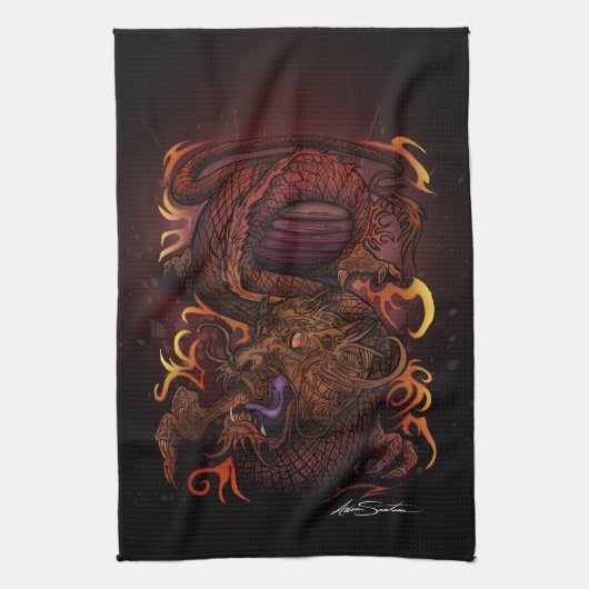 Draak (Signature Design) Theedoek (Verticaal)