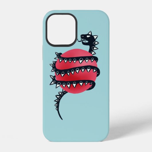 Draak Slang Goth iPhone Hoesje (Achterkant)