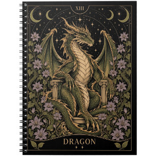 Draak, Starlit Tarot Kunst Notitieboek