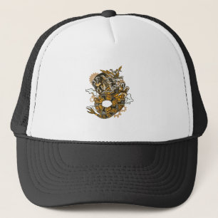 Draak Steampunk Kunst Trucker Pet