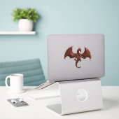 Draak Sticker (Laptop op bureau)