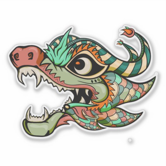 draak sticker (Voorkant)