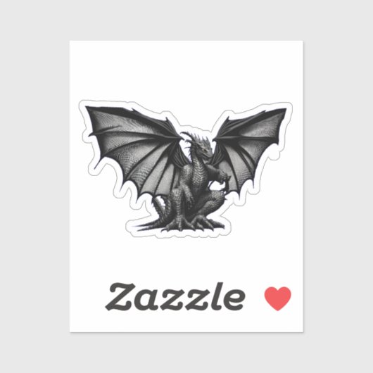 Draak  sticker (Vel)