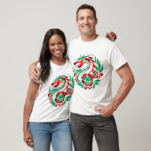 Draak te midden van bloesems t-shirt (Unisex)
