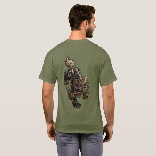 Draak Tijger T-shirt (Achterkant volledig)