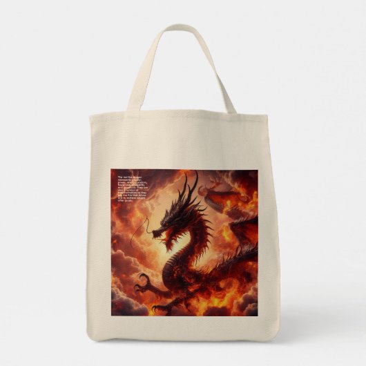 Draak Tote Bag (Achterkant)