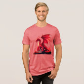 DRAAK Tri-Blend SHIRT (Voorkant volledig)