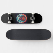 Draak tussen de golven persoonlijk skateboard (Horizontaal)