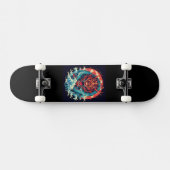 Draak tussen de golven persoonlijk skateboard (Horizontaal)