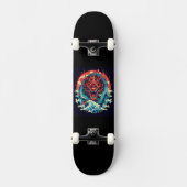 Draak tussen de golven persoonlijk skateboard (Voorkant)