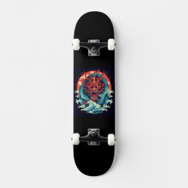Draak tussen de golven persoonlijk skateboard