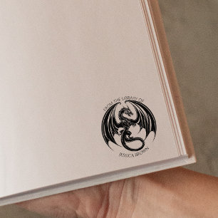  draak uit de bibliotheek van rubberstempel