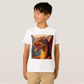 Draak uit film Wheel of Time T-shirt (Voorkant volledig)