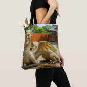 Draak van Balans Tote Bag (Dichtbij)