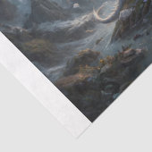 Draak van de Heilige Vallei Decoupage Tissuepapier (Detail)
