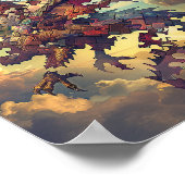 Draak van de verbrijzelde hemel puzzel poster (Hoek)