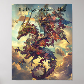 Draak van de verbrijzelde hemel puzzel poster
