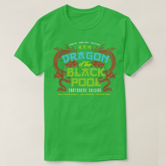 Draak van de Zwarte Pool T-shirt (Design voorkant)