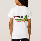 Draak van Doudou Ducasse in Bergen, België T-shirt (Achterkant)