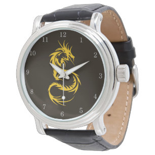 Draak van Gold Watch Horloge