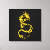 Draak van goud canvas afdruk (Voorkant)