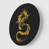 Draak van goud grote klok (Hoek)