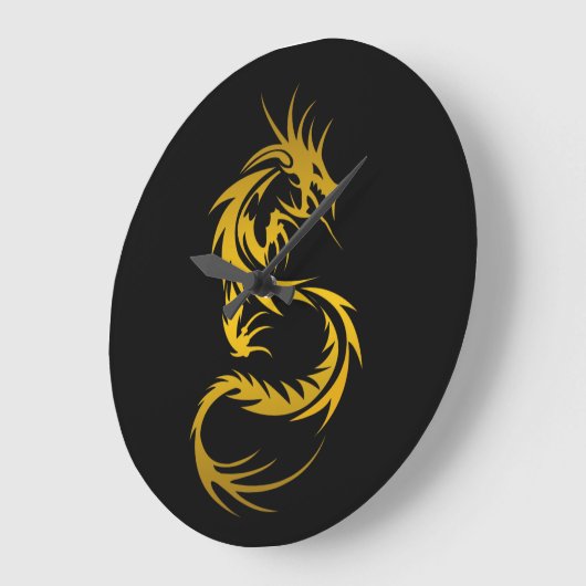 Draak van goud grote klok (Hoek)