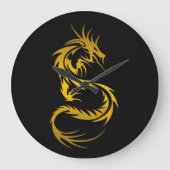 Draak van goud grote klok (Voorkant)