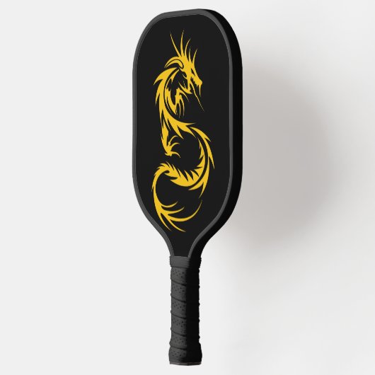 Draak van goud pickleball paddle (Links)